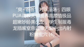 “爽~爸爸”对话淫荡，四眼PUA调教大神圈养高颜值极品超嫩妙龄美少女，学生制服毒龙插嘴窒息口爆无套中出内射粉嫩蜜穴 (4)