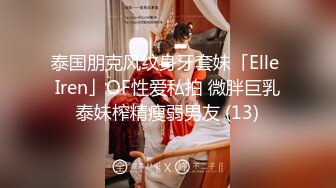 泰国朋克风纹身牙套妹「Elle Iren」OF性爱私拍 微胖巨乳泰妹榨精瘦弱男友 (13)