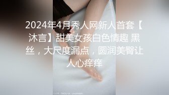 2024年4月秀人网新人首套【沐言】甜美女孩白色情趣 黑丝，大尺度漏点，圆润美臀让人心痒痒